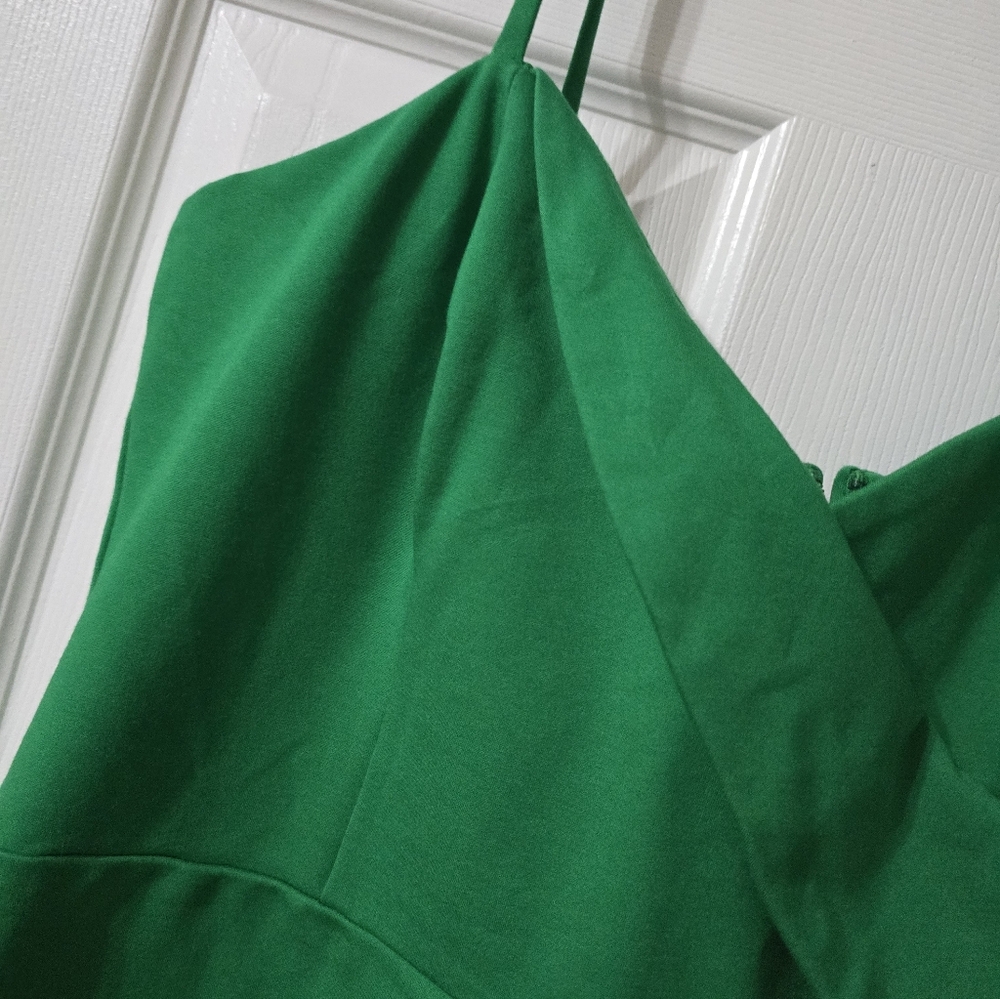 Lavish Alice Origami Ponte Midi Dress in Spring Green, Sweetheart Neckline, EUC! - Picture 5 of 16